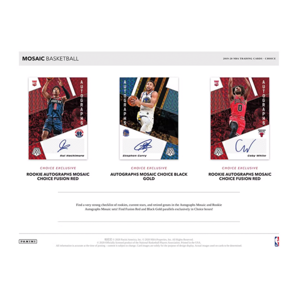 2019_20PaniniMosaicBasketballChoiceCase_20CT__3 2019/20 Panini Mosaic Basketball Choice Case (20 CT)