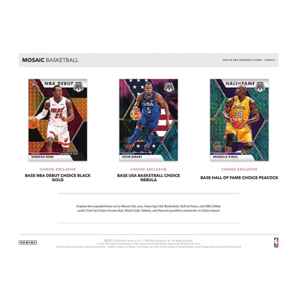 2019_20PaniniMosaicBasketballChoiceCase_20CT__4 2019/20 Panini Mosaic Basketball Choice Case (20 CT)