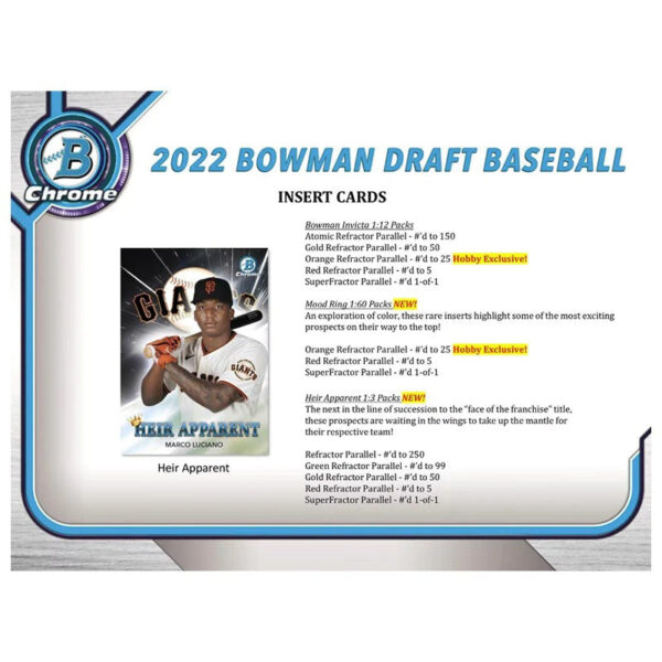 2022-bowman-draft-baseball-1 2022 Bowman Draft Baseball Jumbo Hobby Box