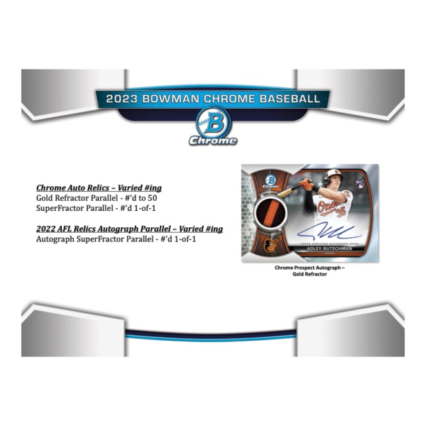 2023BowmanChromeBaseballHTAJumboBox_3-1 2023 Bowman Chrome Baseball HTA Jumbo Box