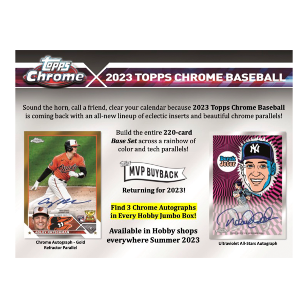 2023ToppsChromeBaseballJumboBox_2 2023 Topps Chrome Baseball Jumbo Box