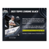 2023ToppsChromeBlackBaseballHobbyBox_1 2023 Topps Chrome Black Baseball Hobby Box