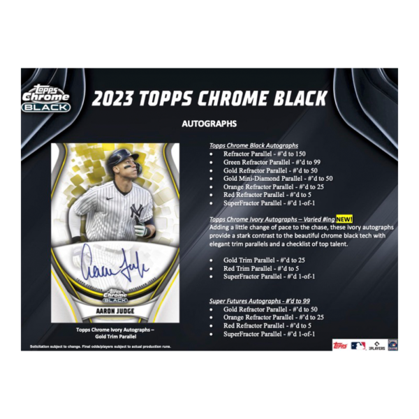 2023ToppsChromeBlackBaseballHobbyBox_3_fd7a89a3-fc35-4e09-8bc2-a5068a5c8475 2023 Topps Chrome Black Baseball Hobby 12 Box Case