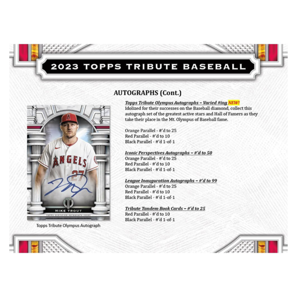 2023ToppsTributeBaseballHobbyBox4 2023 Topps Tribute Baseball Hobby Box