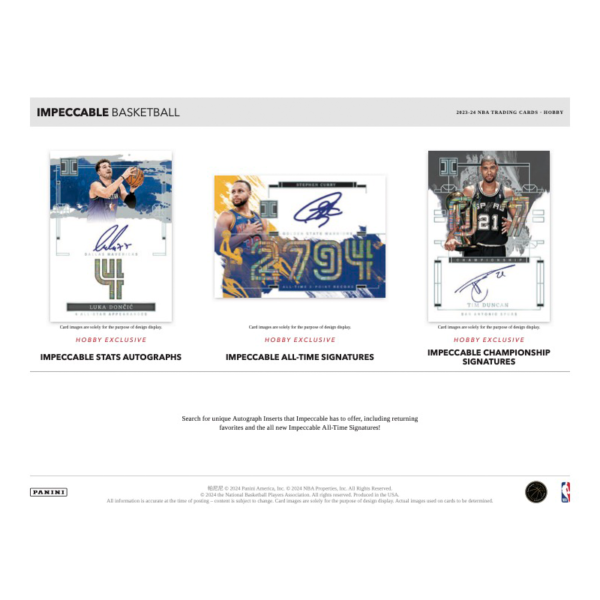 2023/24 Panini Impeccable Basketball Hobby Box
