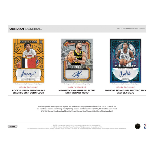 2023_24PaniniObsidianBasketballHobbyBox_2 2023/24 Panini Obsidian Basketball Hobby Box