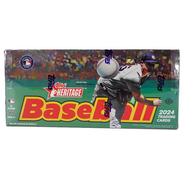 2024TOPPSHERITAGEBASEBALLHOBBYBOX_cf0c8c8b-043e-4fb6-9202-495a0fd749da 2024 Topps Heritage Baseball Hobby 12 Box Case