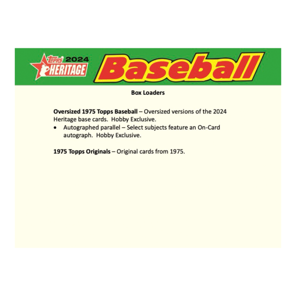 2024ToppsHeritageBaseballHobbyBox_7_48ff6433-e9db-4175-942b-4ed8e2445fb6 2024 Topps Heritage Baseball Hobby 12 Box Case