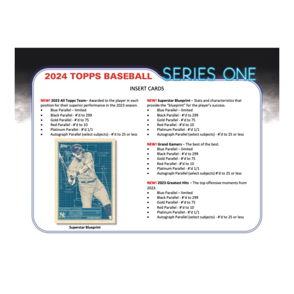 2024ToppsSeries1BaseballHobbyBox_4 2024 Topps Series 1 Baseball Hobby Box