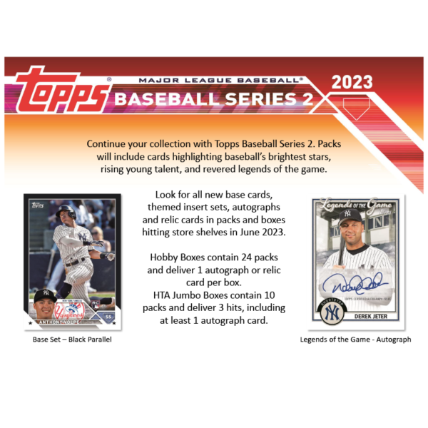 23toppsseriesbaseballjumbo2 2023 Topps Series 2 Baseball Jumbo Hobby Box