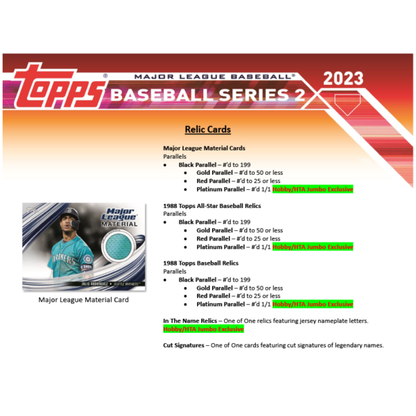 23toppsseriesbaseballjumbo8-1 2023 Topps Series 2 Baseball Jumbo Hobby Box