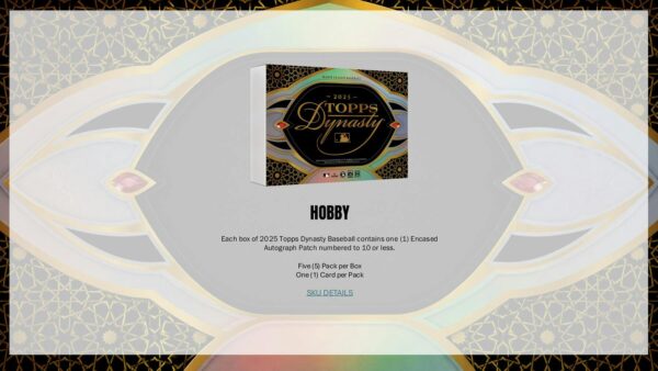 2025 Topps Dynasty Baseball Hobby 5-Box Case