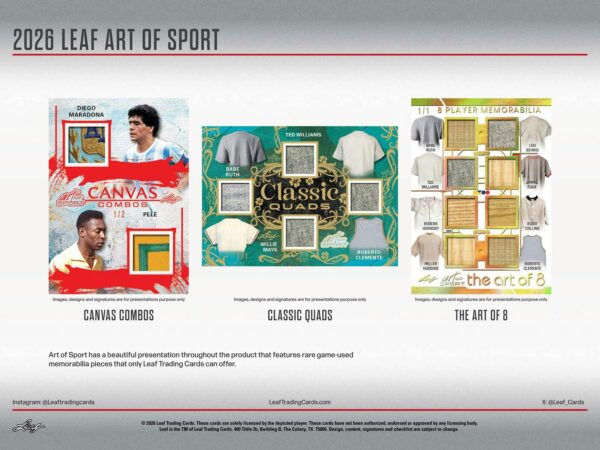 26-leaf-artofsport-ss-4 2026 Leaf Art of Sport Hobby 10-Box Case