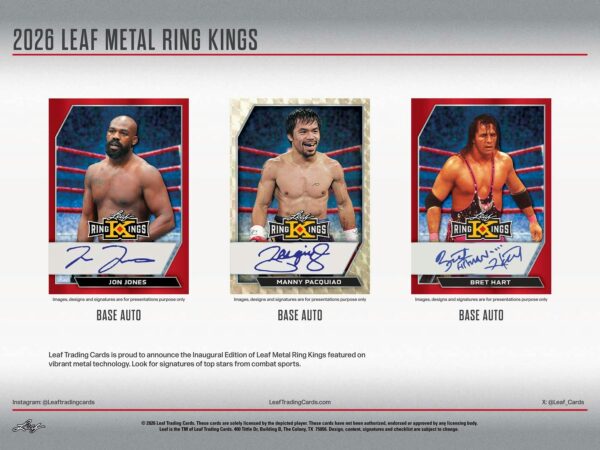 26l_metal_ring_kings_ss-2 2026 Leaf Metal Ring Kings Boxing Hobby 10-Box Case