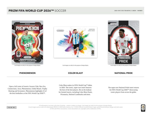 2026 Panini Prizm FIFA World Cup Soccer Hobby 12-Box Case
