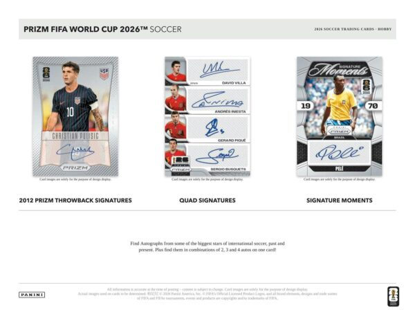 2026 Panini Prizm FIFA World Cup Soccer Hobby 12-Box Case