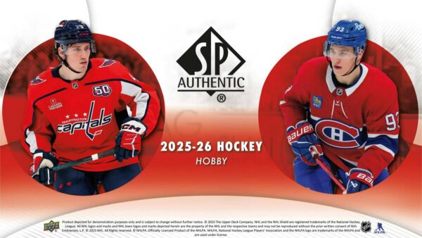 940308ss-1 2025/26 Upper Deck SP Authentic Hockey Hobby 16-Box Case