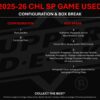 2025/26 Upper Deck CHL SP Game Used Hockey Hobby 20-Box Case