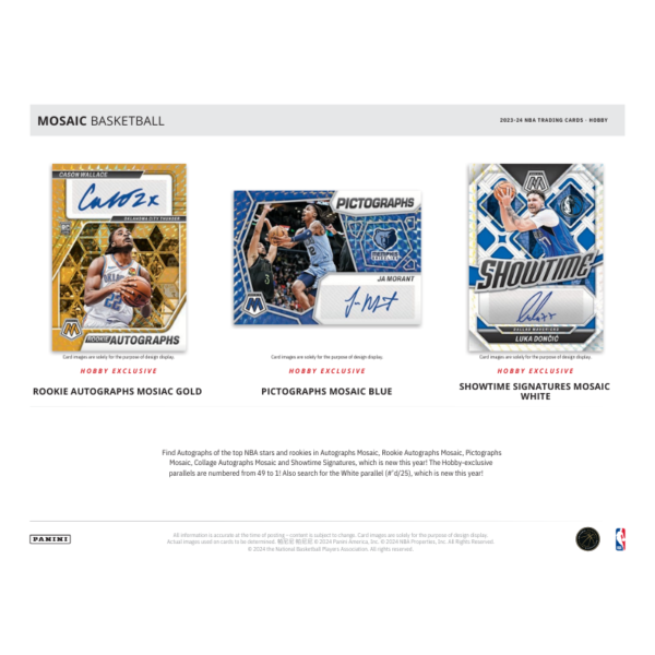 Untitled_design_29_0eb587d5-d3be-422e-b078-72210eb9f09d 2023/24 Panini Mosaic Basketball Hobby 12 Box Case