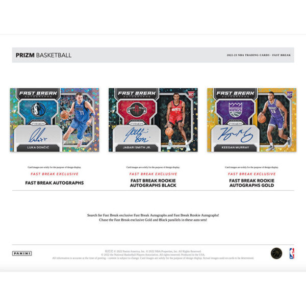 fb2 2022/23 Panini Prizm Basketball Fast Break Box