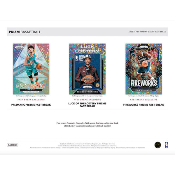 fb4 2022/23 Panini Prizm Basketball Fast Break Box