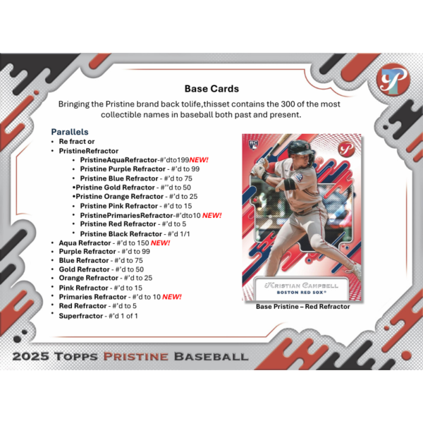 resizing_for_shopify_17_85addab9-0099-4a06-a92d-fb7409011bed 2025 Topps Pristine Baseball Hobby Box