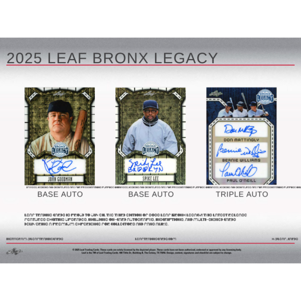 resizingforshopify-2025-10-27T114702.798 2025 Leaf Bronx Legacy Baseball Hobby Box