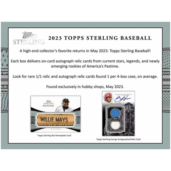 sterling1 2023 Topps Sterling Baseball Hobby Box