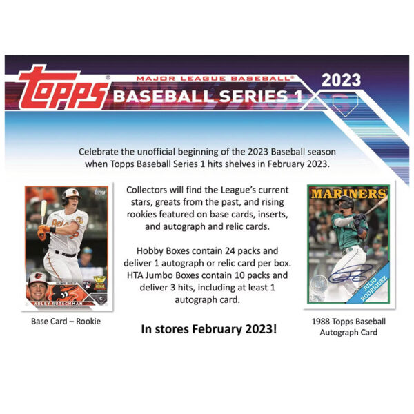 t1 2023 Topps Series 1 Baseball Hobby Box