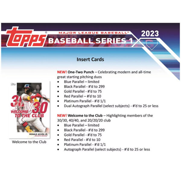 t3 2023 Topps Series 1 Baseball Hobby Box