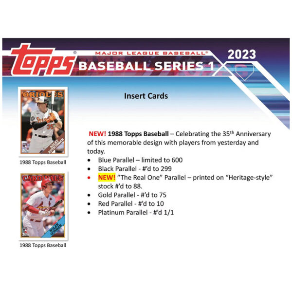 t5 2023 Topps Series 1 Baseball Hobby Box